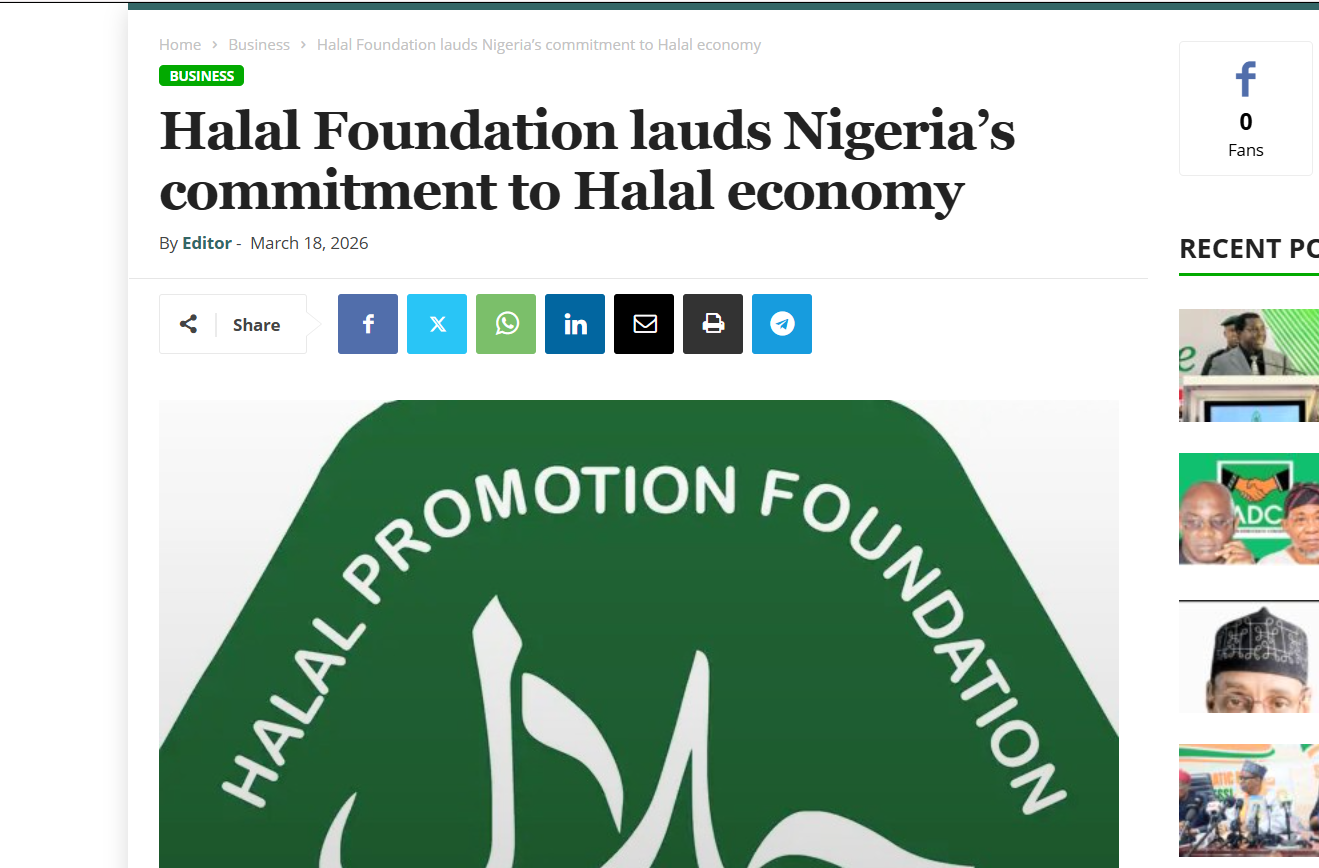 Halal certified food products